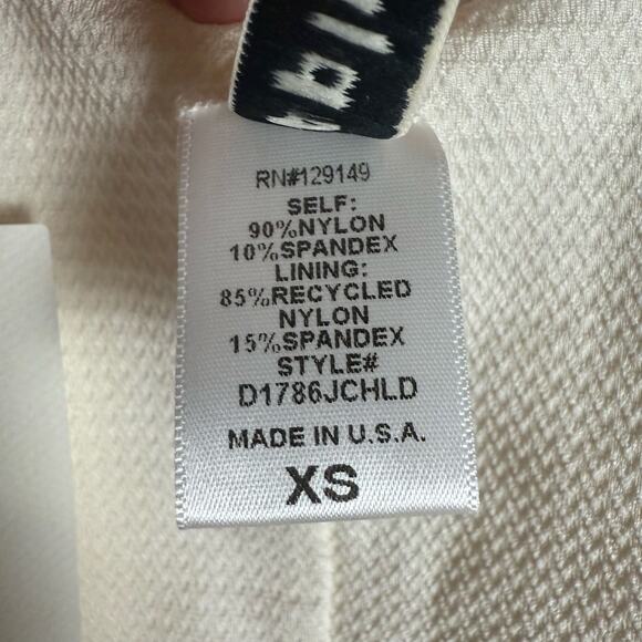 Dippin’ Daisy’s Bliss White Lattice Plunge One Piece Swimsuit Size XS - Picture 11 of 12